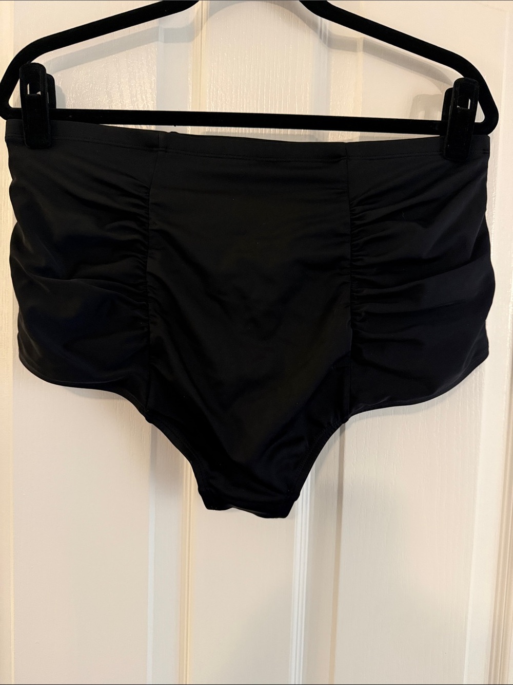 Torrid High Rise Ruched Bikini Bottom - Picture 4 of 5